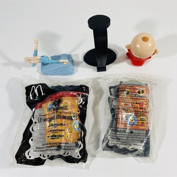 Disney Pixar Incredibles McDonalds Happy Meal Toy Superhero Frozone Mr Jack Jack - Picture 8 of 10